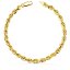 Pulsera de Oro 18K con Cordón Salomónico – Movimiento y Brillo Elegante